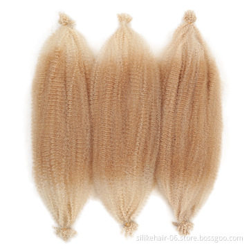Soft Fluffy Synthetic curl marley braid  Hair Extension Long Afro Kinky Synthetic Springy Marley Crochet Twist Braiding Hair